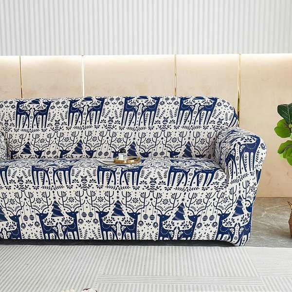 Funda De Sofá NavideñA EláStica, Fundas Deslizantes, Protector De Muebles De PláStico, Spandex, Funda De Sofá Para Fiesta, Hotel, Banquete 1Pc1-Seat 90-140Cm-image