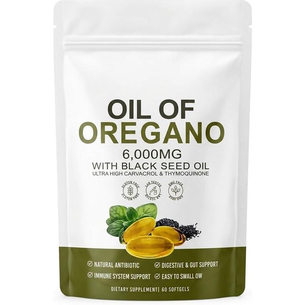 Olejek Z Oregano Z Olejem Z Czarnuszki, KapsułKi Olejku Z Oregano NajwyżSzej JakośCi 1Pack-image