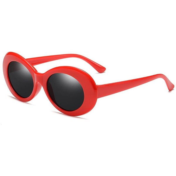 Gafas Ovaladas De Mujer Kurt Cobain Moda Gafas De Sol Coreanas Retro Tendencia ProteccióN UV-image