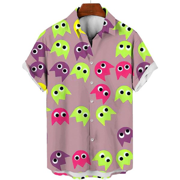 Camisa Casual Para Hombre Camisa Hawaiana Hombre Verano Estampado 3D Camisa Casual De Manga Corta Para Hombre Ropa Camisas Transpirables XL-image