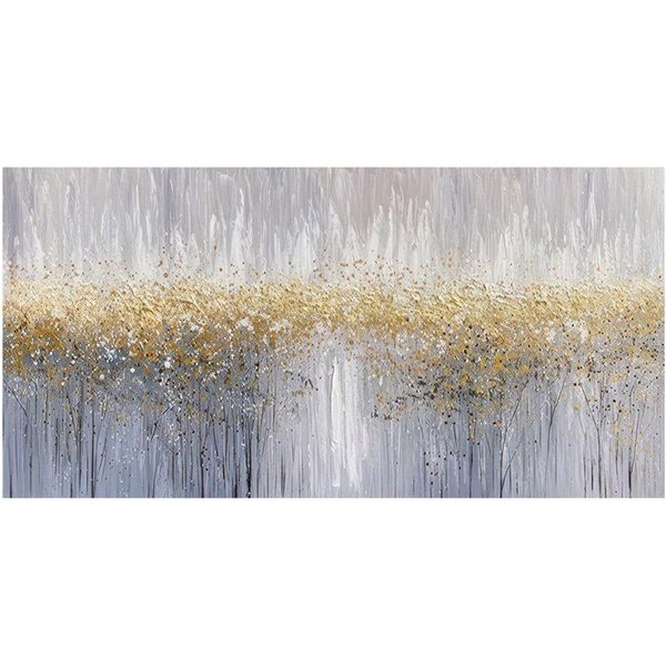 Abstrakcyjne Malarstwo ŚCienne ZłOte Obrazy ŚCienne Do Salonu Malarstwo Na PłóTnie Plakaty I Wydruki Vintage Cuadros WystróJ Domu 30X60Cm White-image