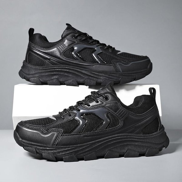 Zapatillas De Senderismo Nuevas Transpirables Zapatos Casuales Para Hombre Zapatos CóModos Para Caminar Antideslizantes Zapatos De Senderismo Para Exteriores Zapatos De Moda Para Hombre 43 Negro-image