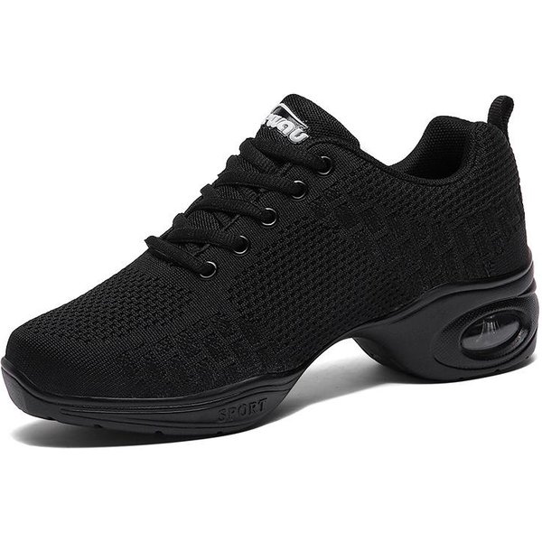 Zapatos De Baile Latino Para Mujer Jazz Ballroom Salsa Zapatos De Baile Mujer Tacones Altos NiñOs Entrenamiento Moderno Tango Zapatillas De Baile Femenino 40 Negro-image