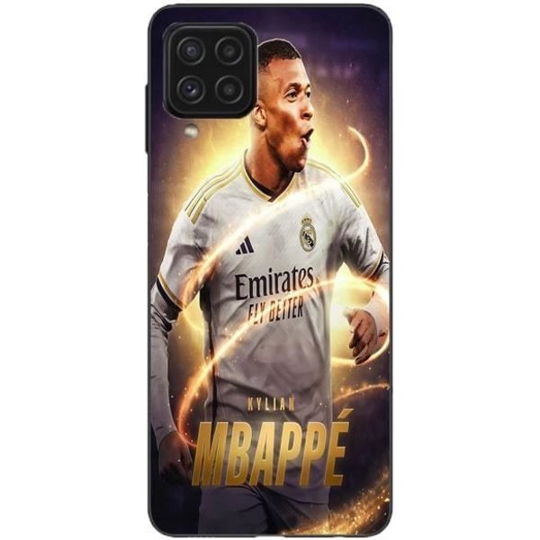 Coque Maniacase Pour Samsung Galaxy A12 4G Kylian Mbappe Real Madrid Wallpaper Negro-image