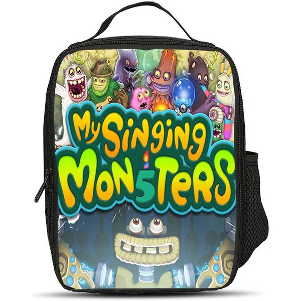 My Singing Monsters Bolsa De Hielo Juego Estampado De Dibujos Animados Gran Capacidad Nuevo GuarderíA Escuela Primaria NiñOs Y NiñAs-image
