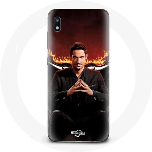Funda - Maniacase - Samsung Galaxy A10 - Lucifer Morningstar - Flexible - Negra-image