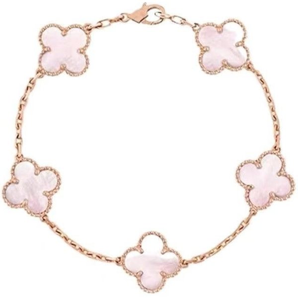 Pulsera De TréBol De Cuatro Hojas De Lujo Unisex VersáTil Y Sofisticada Pulsera De TréBol De La Suerte 925-image
