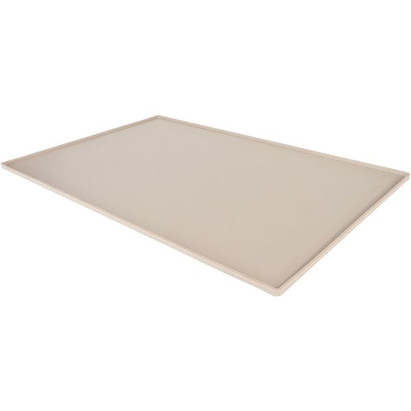 Alfombrilla De Silicona Para AlimentacióN De Mascotas Para Comida Y Agua Evita Derrames Impermeable Salvamanteles Para AlimentacióN De Mascotas Para Perro Gato Beige Beige-image