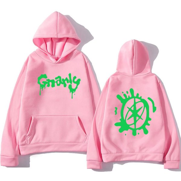 Katseye Merch Bluza Z Kapturem Z Nadrukiem Logo Gnarly MęSka Damska Casualowa Bluza Oversize Hip Hop Streetwear Vintage Polar DłUgi RęKaw Ubrania M-image