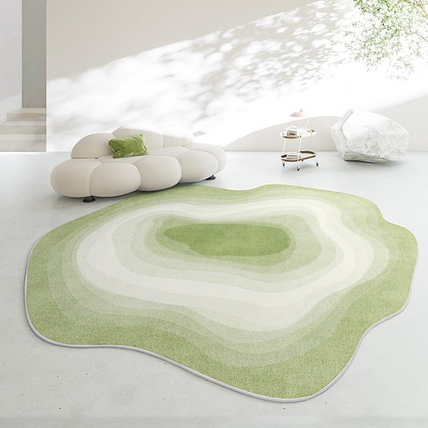 Nieregularny Pluszowy Dywanik Do Salonu Dywany W Stylu Nordyckim Do Salonu Gruba Mata Do Garderoby Stopniowany Dywan Dekoracja Sypialni W Stylu Light Luxury 80X120Cm-image