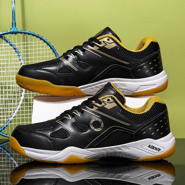 Zapatillas De BáDminton Tenis De Pista Para Entrenamiento Voleibol Interior Exterior Profesionales Hombres Antideslizantes Transpirables Zapatillas Deportivas 43 White-image