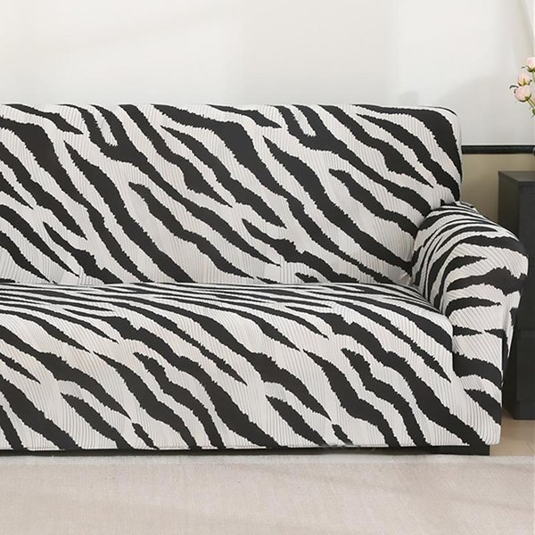 Elastyczny Pokrowiec Na Sofę Antybrudny Pokrowiec Na Kanapę Ze Spandexu Ochraniacz Mebli Pokrowce Na Sofę Do Salonu Sypialni Biura Dekoracja Domu Medium(145-185Cm)1Pc-image