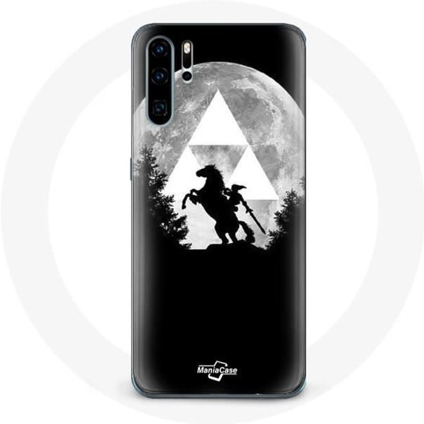 Funda Para Huawei P30 Pro - Maniacase - Zelda Luna - Flexible - Negra - ProteccióN-image