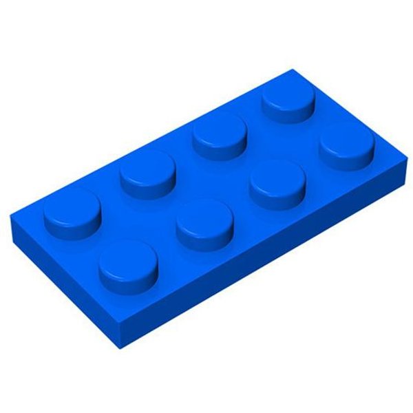 10 Sztuk 3020 2X4 Podstawowe Klocki Budowlane Moja WłAsna Kreacja Kolorowe LuźNe Elementy PasująCe W Tym Klocek DO-IT-YOURSELF Zabawka DziecięCa Montaż PudełKo Na Prezent 10PCS Blue-image