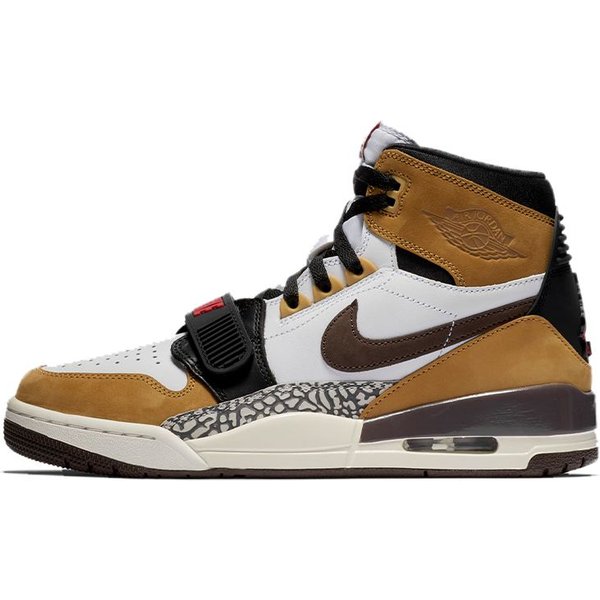 Zapatillas Para Hombre Air Jordan Legacy 312 Novato Del AñO MarróN Blanco MarróN Barroco Trigo Rojo Varsity AV3922-102 42.5-image