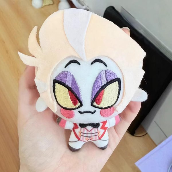MuñEco De Peluche Relleno De 10 Cm Hazbin Vox Dibujos Animados Hotel Alastor Lucifer Figuras De Peluche Juguetes Llavero Colgantes Decorativos Regalos De Vacaciones 10CM-image