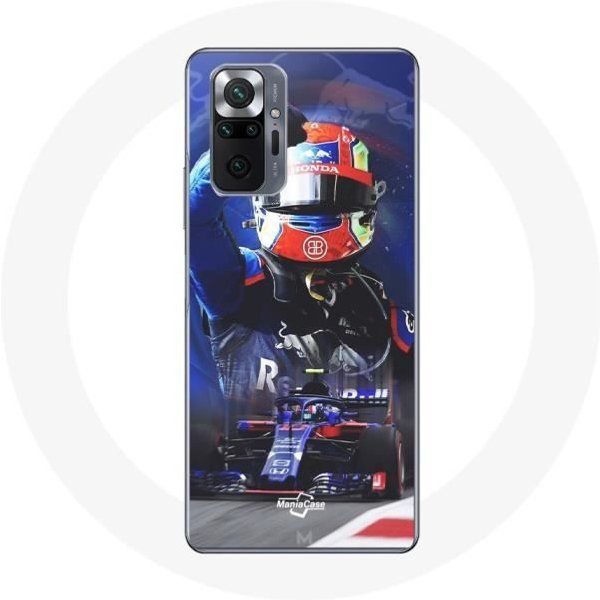 Funda Para Xiaomi Redmi Note 10 Pro FóRmula 1 Pierre Gasly Piloto De Automovilismo F1 Rojo Azul-image