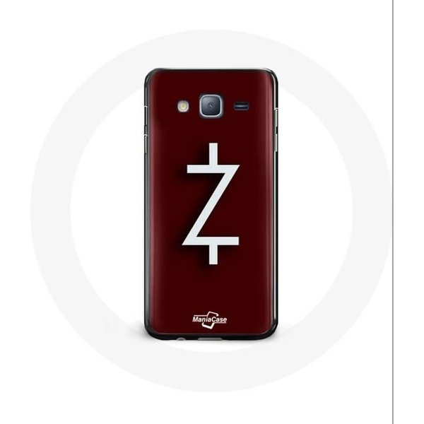Funda - Ozark - Samsung Galaxy J3 2016 - Flexible - Logo Z - Rojo Y Blanco Blanco-image