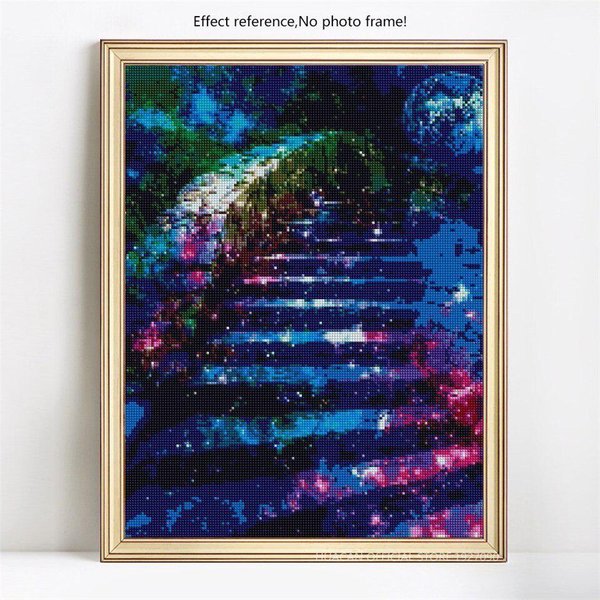 Bordado De Diamantes Cielo Estrellado 5D DIY Pintura De Diamantes Redonda Completa 20X30CM-image