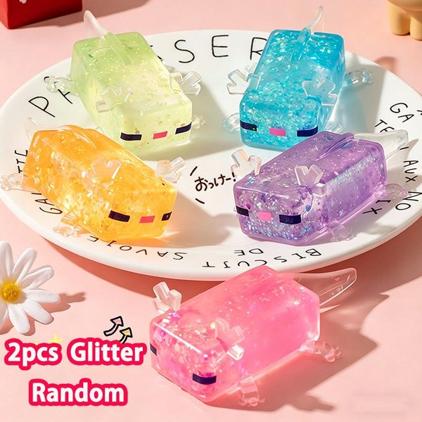 Squishy Axolotl Powoli PowracająCy ŚCiskana Zabawka Do RozłAdowania Stresu BłYszcząCy Fidget Antystresowe Zabawki PiłKa Antystresowa Upominek Na Imprezę Prezent Urodzinowy-image