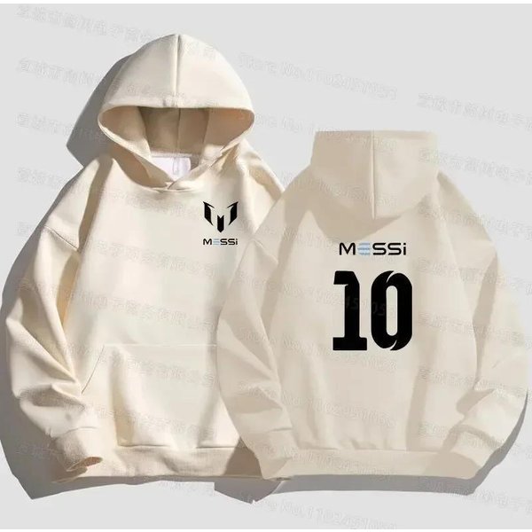 Sudadera Con Estampado De Messi Para Hombre Moda Sudadera Sencilla Holgada Streetwear 2XL-image