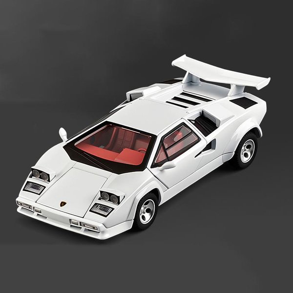 1:32 Countach Lp5000S Metalowy Model Samochodu Sportowego Diecasts Metalowy SamochóD WyśCigowy Na Torze Pojazdy Model Symulacja DźWięK ŚWiatłO Zabawka Prezent Dla Dzieci-image
