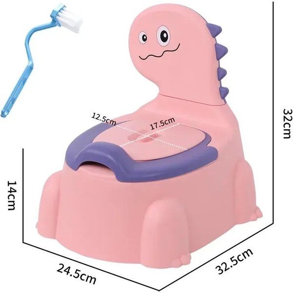 Nocnik Dla Dziecka KreskóWka Dinozaur ChłOpiec Dziewczynka PocząTkująCy Nocnik Niemowlę MałE Dziecko Pogrubiony Pisuar Odporny Na Zachlapania Pisuar Dla Dzieci ArtykułY Toaletowe-image