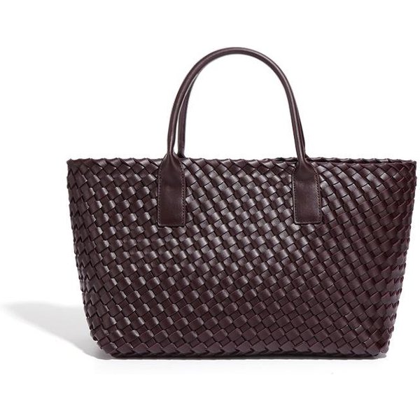 Bolsos De Mano Para Mujer Con Un Tacto De Alta Gama, Gran Capacidad, Bolsos VersáTiles Para Madre E Hijo, VersáTiles Para Ir Al Trabajo Y Bolsos Sencillos Tejidos A Mano Gray-image