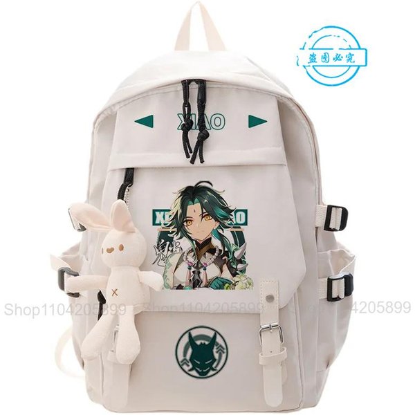 Plecak Genshin Impact Anime Klee Cosplay Uczniowski Torba Szkolna KreskóWka ChłOpcy Dziewczynki Tornister Laptop PodróżNy Plecak Prezenty 16 Inches-image