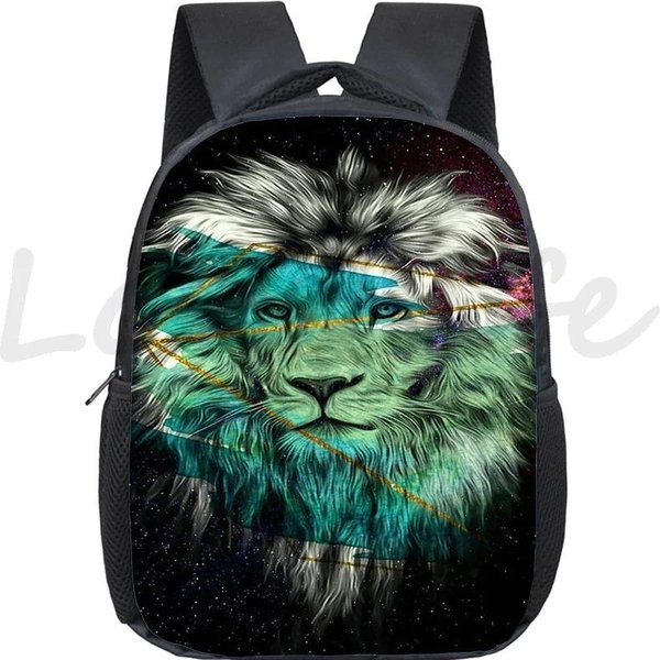 Mochilas De Tigre LeóN 3D Bolsas De GuarderíA Lobo Aullador Bolsas Escolares Animales Mochila Escolar Para NiñOs Mini Mochila Impermeable Para NiñOs NiñAs-image