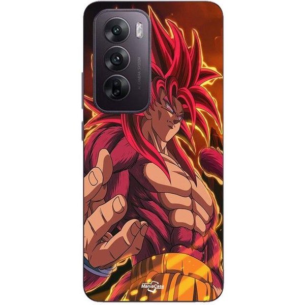 Coque De TéLéPhone - Maniacase - Oppo Reno 12 5G - Silicone - Souple - Dragon Ball Goku SSJ4 Negro-image