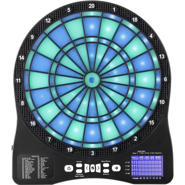 Elektroniczna Tarcza Do Darta, PodśWietlana LED Tarcza Z 48 Grami I Ponad 500 Wariantami, Zawiera 6 Lotek Z Trzonkami I PióRkami Oraz 50 MięKkich KońCóWek, Cricket-image