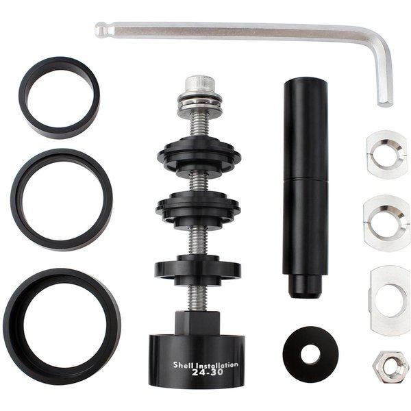 Kit De Herramientas Para InstalacióN Y ExtraccióN De Pedalier De Bicicleta Extractor De Pedalier Tipo Press Fit Para BB86 BB30 BB91 BB92 PF30 Simple Version Gray-image