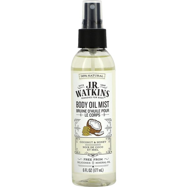 J R Watkins, Bruma De Aceite Corporal, Coco Y Miel, 6 Fl Oz (177 Ml) White-image