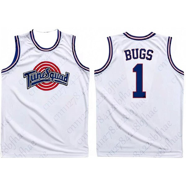 Camiseta De Baloncesto Retro Transpirable De Secado RáPido Space Jam Tune Squad Para Hombre, Mujer Y NiñOs S White-image