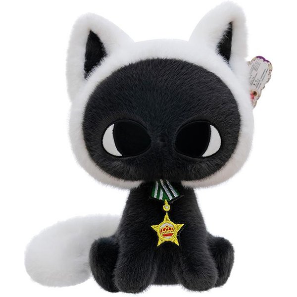 Juguete De Peluche De Gato Estrella Luna Kawaii MuñEco De Peluche Lindo Para Regalo De CumpleañOs De NiñOs Adorable Almohada De Gato MuñEco Abrazable Para Apretar Pierna 25CM-image