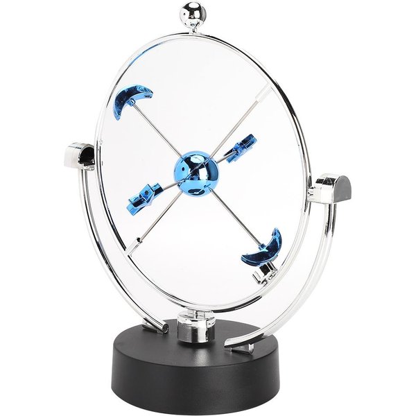 Juguete De Escritorio De Movimiento Perpetuo Estrella Luna Sistema Planetario Color USB BateríA Escultura De Escritorio-image