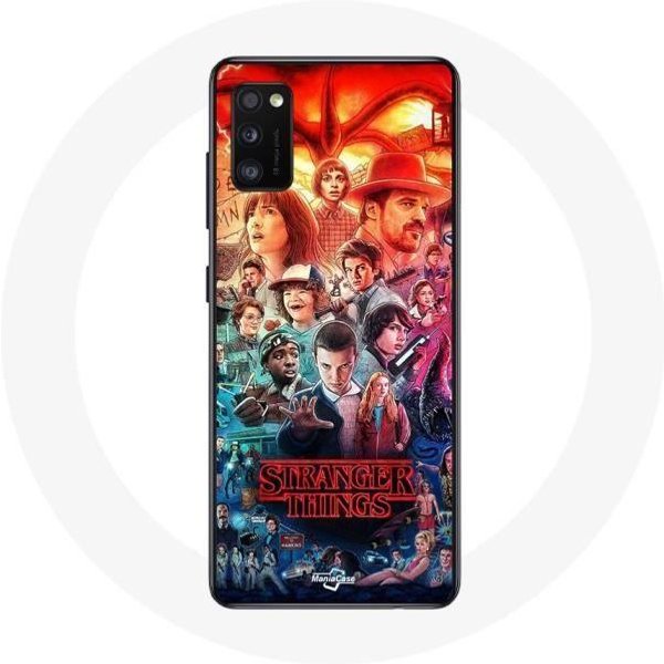 Funda Para Samsung Galaxy A41 Stranger Things Teaser Temporada 4 PóSter Personajes Arte-image