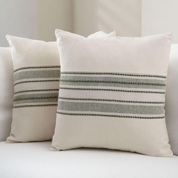 Fundas De CojíN Rayadas Estilo Boho Lujo Moda Granja Para DecoracióN De Hogar Sala De Estar Cama Sofá 50X50Cm-image