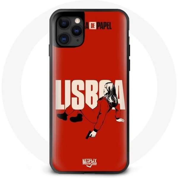 Funda - Maniacase - Iphone 13 Pro - La Casa De Papel Lisboa - Flexible - Negro Negro-image