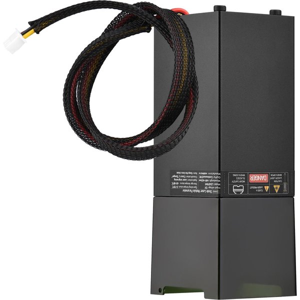MóDulo LáSer De 450Nm, Longitud Focal Fija, Cabezal De Grabado LáSer, Cortador De Grabado LáSer De Alta Velocidad 3D 80W Negro-image
