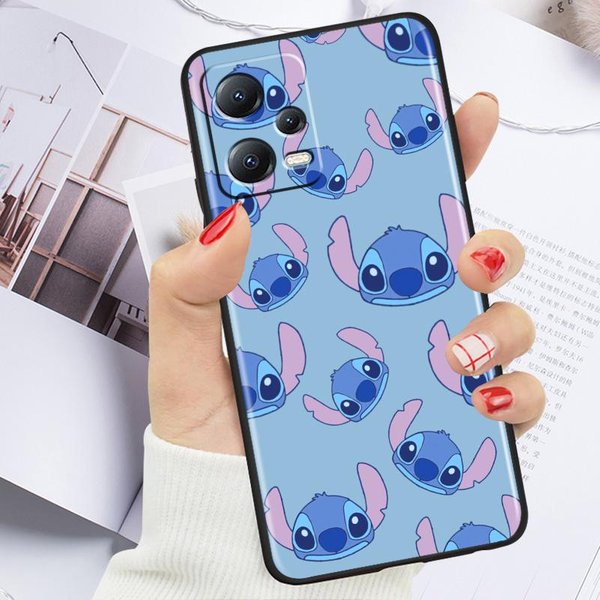Ohana Family Stitch Dla Xiaomi Redmi Note 13 12R 12 12S Turbo 11 11T 11S 10 10S Pro Plus 5G Czarny TPU Etui Na Telefon Redmi Note 12R-image