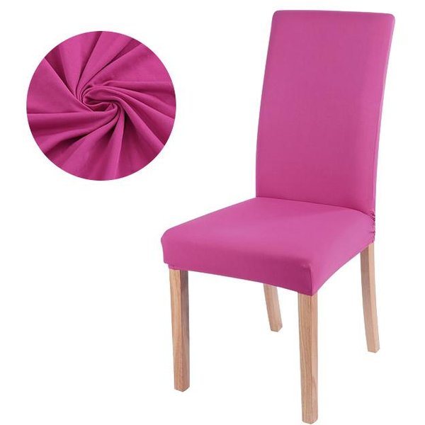 1 /2 /4 /6 -Piezas Fundas EláSticas Para Sillas De Comedor Cubierta De Silla De Color Sencillo Funda Para Asiento De Silla Para ÁRea De Comedor Lavable ExtraíBle 1-Pcs-image