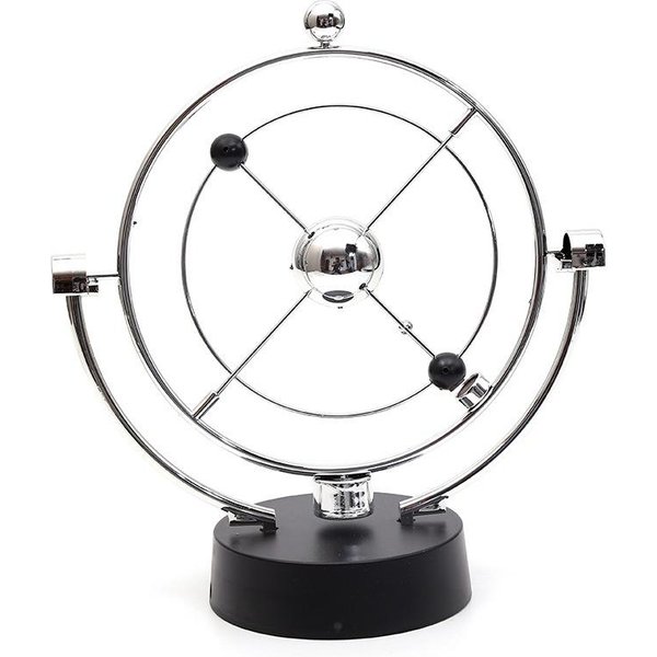 PéNdulo De Movimiento Perpetuo Celestial DecoracióN Escritorio Oficina En Casa Regalo PéNdulo De Newton Juguete Para Aliviar El EstréS Del Ocio Regalo Para Adultos Gray-image