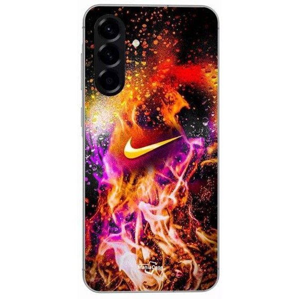 Etui - Nike - Samsung Galaxy A26 - Silikonowe - MięKkie - Kolorowy Nadruk Czarny-image