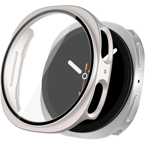 SzkłO Hartowane+Etui PC Dla Samsung Galaxy Watch 8/9 40Mm 44Mm Etui Z OsłOną Ekranu Na CałY Ekran Dla Galaxy Watch 9 Akcesoria Galaxy 8 And 9 44Mm-image