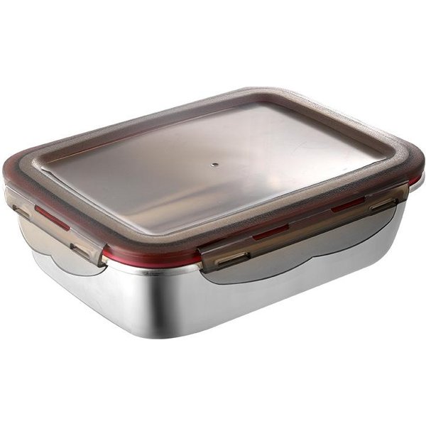 Fiambrera TéRmica De Acero Inoxidable Calentamiento En Microondas Sellada Fiambrera Bento Con Tapa Contenedor De Almacenamiento De Alimentos Para ConservacióN Fresca Cocina Nevera 220Ml-image