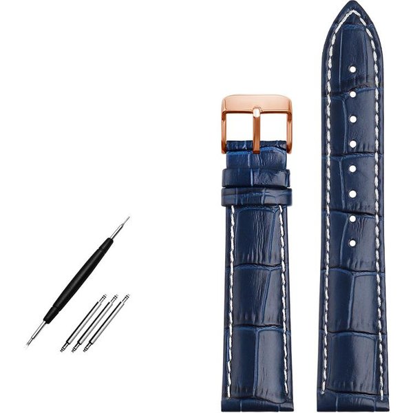Bransoleta Ze SkóRy Naturalnej 19 Mm 20 Mm 21 Mm 22 Mm Pasek Do Zegarka Longines L29094920 GóRna Warstwa SkóRy BydlęCej Pasek Do Zegarka 19Mm-image