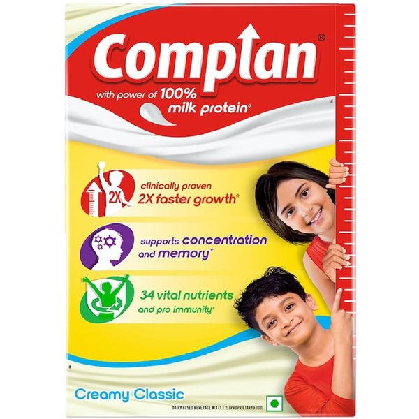 Complan Bebida Nutricional En Polvo Para NiñOs Sabor CláSico Cremoso Paquete De 1 500 G Bebida Para El Crecimiento Saludable-image
