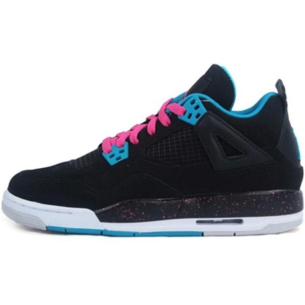 Air Jordan 4 Retro 'Black Vivid Pink' Gs 487724-019 38.5-image
